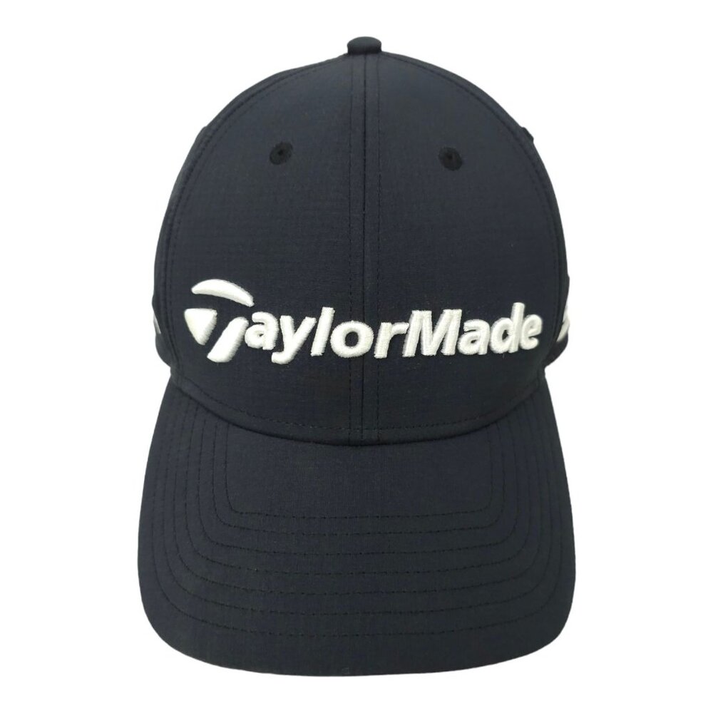 TaylorMade Tour Radar SIM TP5 Stealth Golf Adjustable Strapback Cap Black Hat